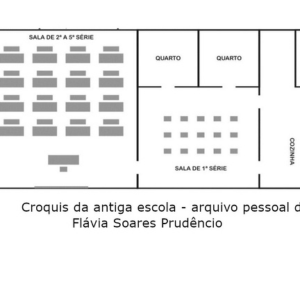 Croquis da Antiga Escola do Arraial d'Ajuda